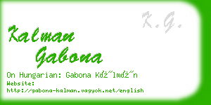 kalman gabona business card